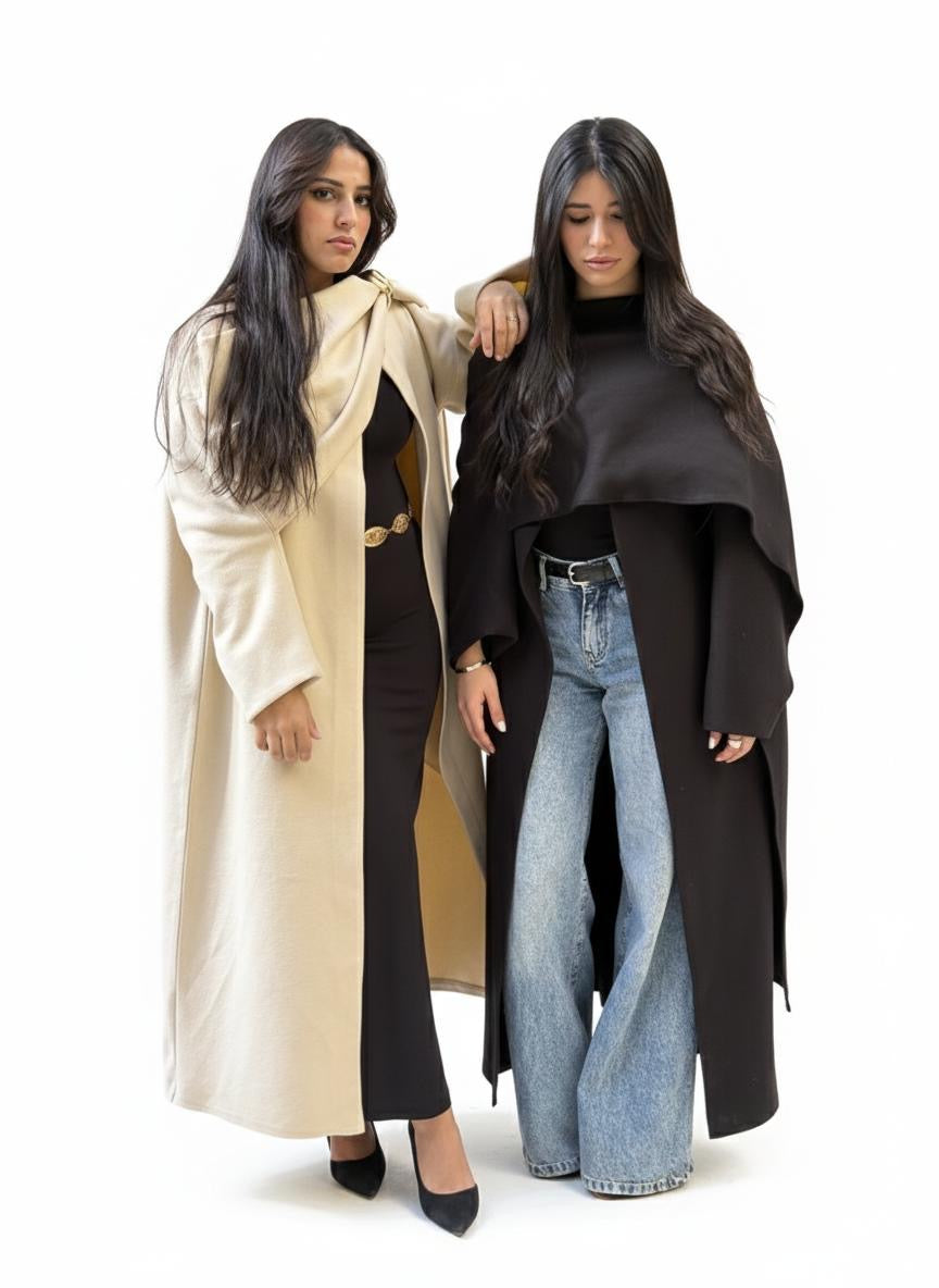 OTM Women’s Signature Kaftan with scarf in beige